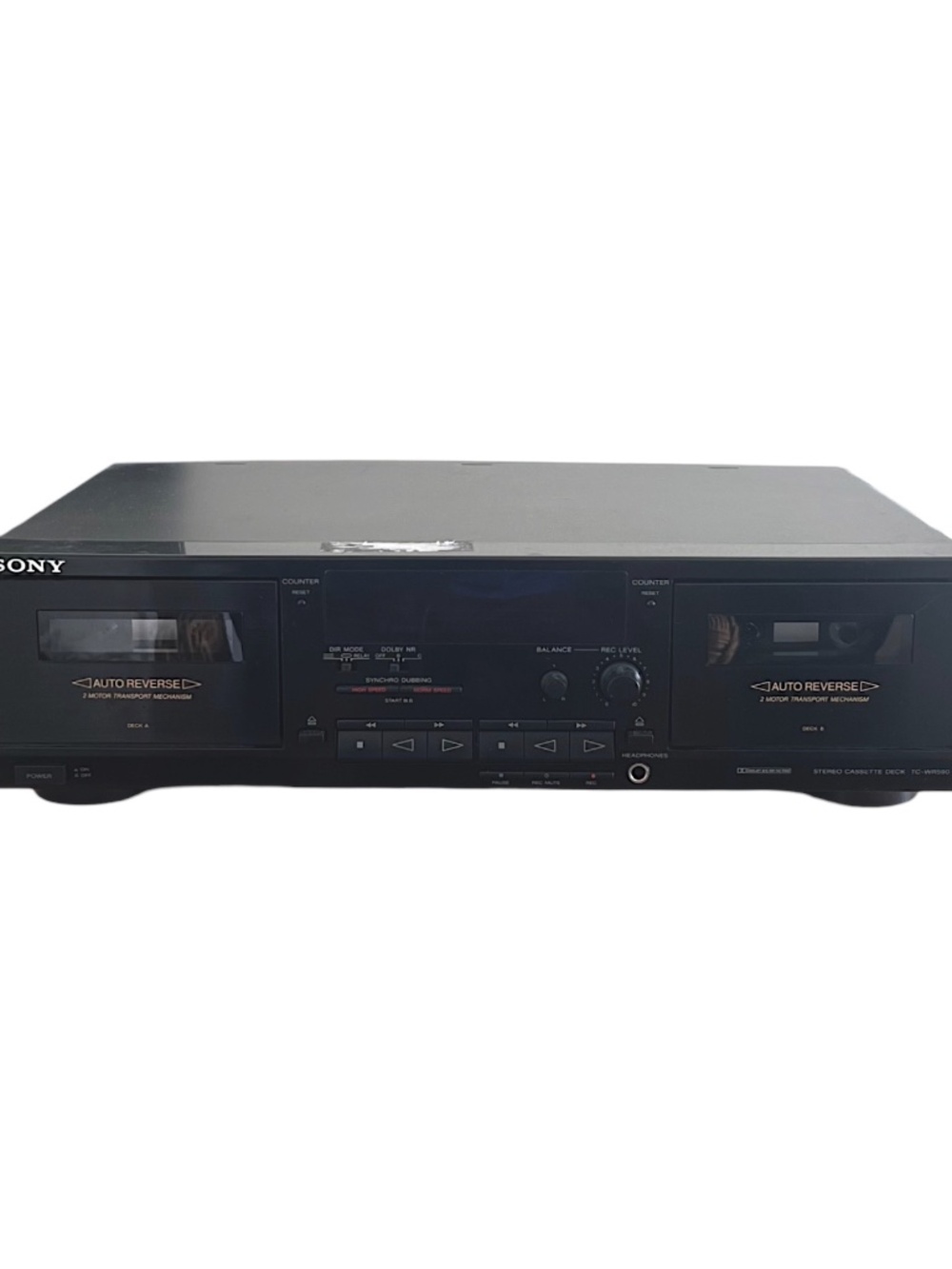 Sony TC-WR590 Dual Auto Reverse Stereo Cassette Deck - Working *READ*